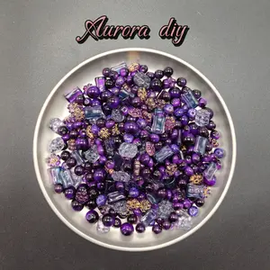 (J to T)Bigger size glass beads mix