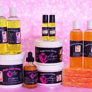 Angie extra strong  Complete Skincare Set - Includes Face Cream, body Oil, Body Lotion & Hand & Foot Care - Natural Ingredients for Soft & Smooth Skin