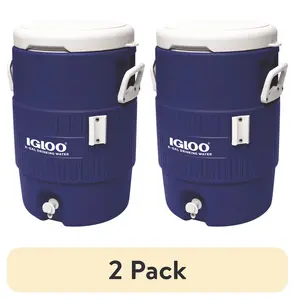 (2 pack) Igloo 5 Gallon Heavy-Duty Beverage Cooler, Blue