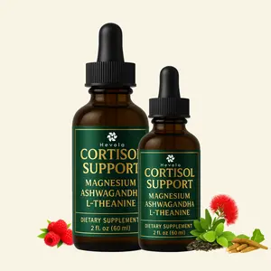 Cortisol Support Drops – 17-in-1 Formula with Ashwagandha & Rhodiola for Calm & Balance, Lower Cortisol for Women