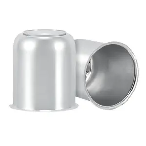 3.19" Push Through Center Caps for Trailer Truck RV Wheel Rims 3.19" Center Bore Chrome Carbon Steel, 3.19" Center Hole, 3.62" Height, 2 Pack