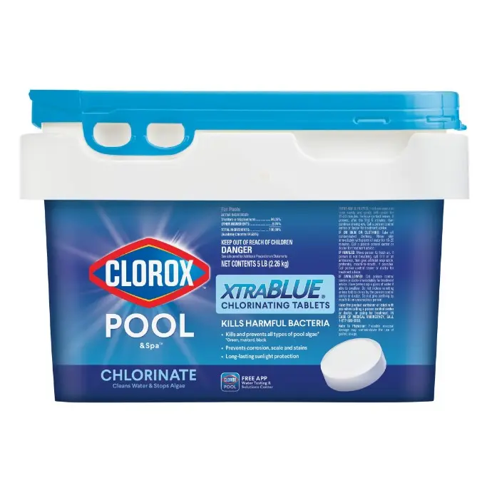 Clorox Pool&Spa XtraBlue 3" Chlorinating Tablets Chlorine Pool Chemicals , 5lb