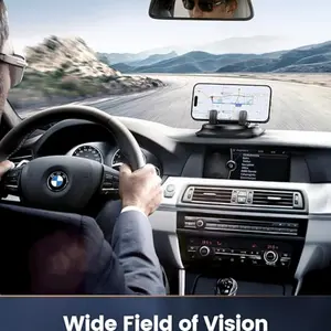 Universal 360° Rotation Car Phone Mount - Dashboard Phone Holder for All Smartphones  Mech Style Car Phone Stand, Anti-Slip Dash Mount for Safe Driving & Navigation  Adjustable Car Phone Holder, One-Step Installation, No Blocking View, All Vehicles Fit
