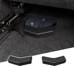 [Fits 22-26 Tundra] 2PCS Under Seat Vent Deflectors Compatible with 2022-2026 Toyota Tundra Under Seat Air Outlet Trim Air Vent Extension Replacement for 2022-2026 Toyota Tundra Accessories