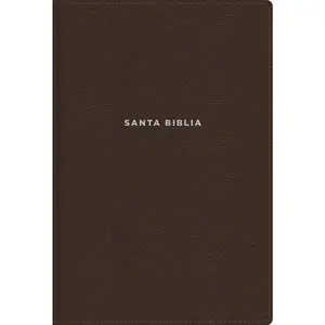 NVI, Biblia de Estudio actualizada, Revisión 2022, Leathersoft, Café, Letra grande, Interior a color, Palabras de Jesús en Rojo, Comfort Print