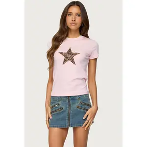 Narla Leopard Star T Shirt