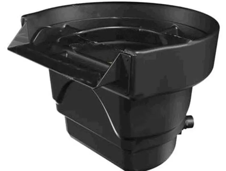 AquascapePRO 09020 Signature Series BioFalls Biofilter - 2500 gal, 20" tall, 21.5" spillway, 24.5" deep, 50% more surface area, 2 in. bulkhead, camouflaged circular polyethylene construction, long life design, Brasshardware, Rotationalmolded