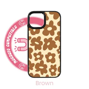 abbyrose Funky Flowers iPhone Case with magnet