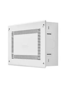 Structured Media Enclosure 9-Inch Recessed In-Wall TV Media Box With Cover, Cable Management Compartment, Ventilated In-Wall AV Enclosure For 9-Inch Displays, Hidden Cables, Durable Wall-Mounted Cabinet For Home Theater Wiring