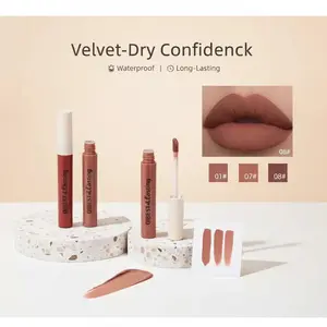 Velvet Matte Nude Lip Gloss - Waterproof Long-Lasting Lipstick