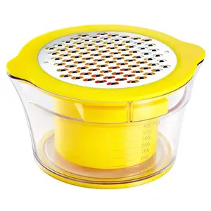 4in1 Kitchen Slicer Peeler Ginger Grinder With Scale Container Stainless Steel Corn Peeler Thresher Corn Stripper Garlic Press