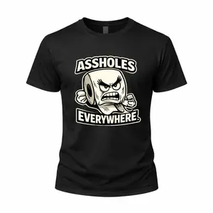 🧻🔥[100% Cotton][Graphic T Shirt]Funny Meme Graphic T-Shirt – Angry Toilet Paper Print Tee, Unisex Casual Cotton Short Sleeve Top, Sarcastic Humor Streetwear Shirt, Soft Comfortable Everyday Wear, Trendy Gift for Men & Women