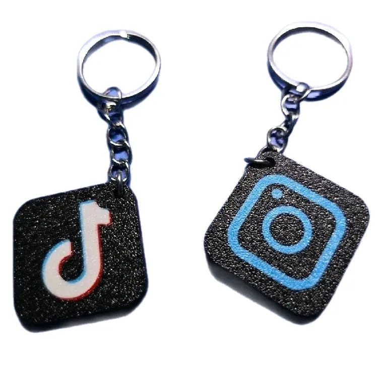 Social NFC Keychain, Smart Digital Business Card Keychain for Personal & Professional Contact Sharing