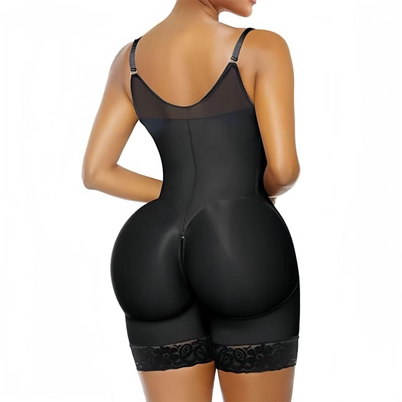 Women’s Fajas Colombianas shapewear  Tummy Control Butt Lifter Shaper with Zipper Crotch detachable shoulder strap Womenswear