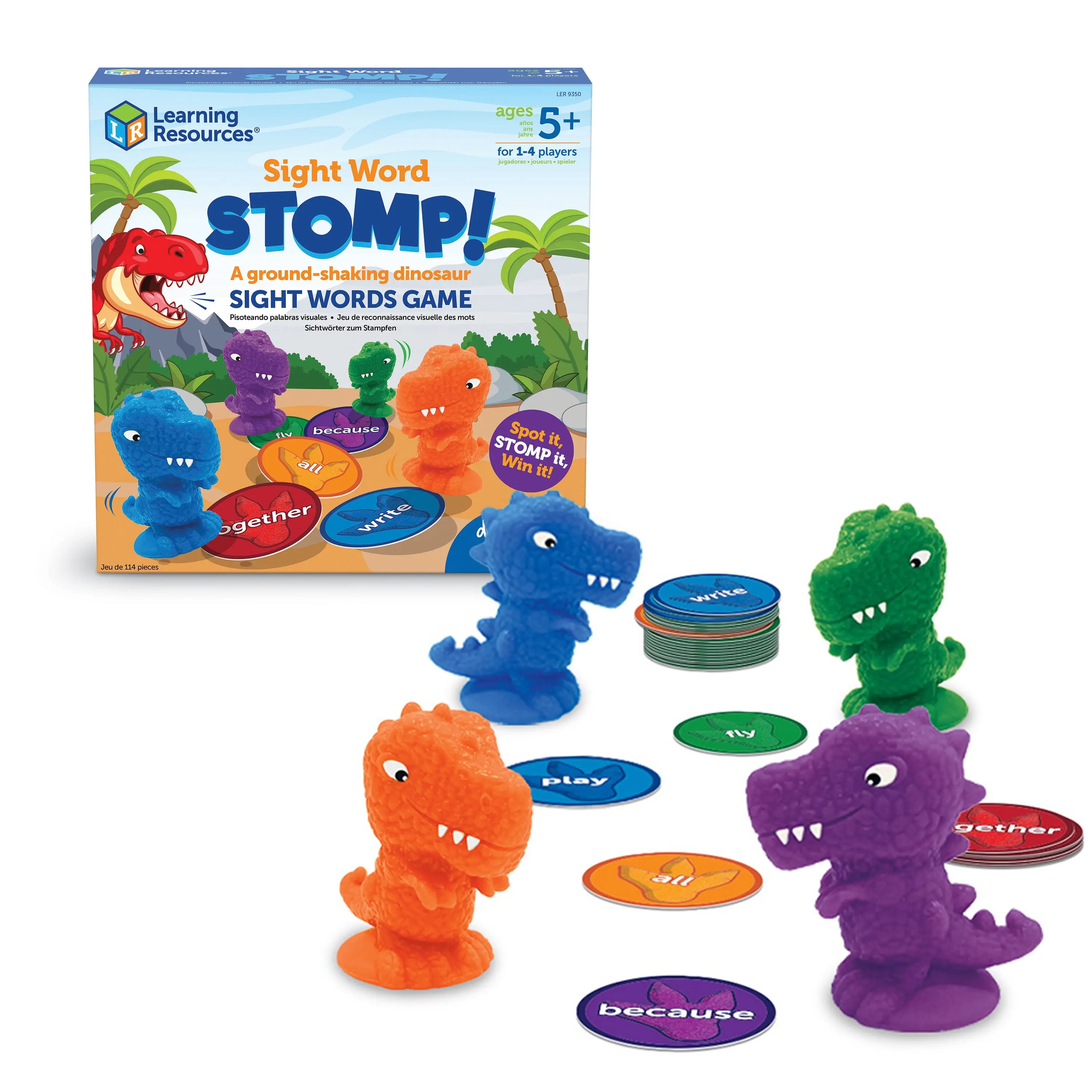 Learning Resources Sight Word Stomp! Educational Board Games for Kids ...