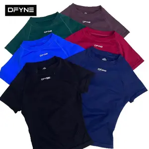 DFYNE Hot Selling Short Sleeve Top & Ruched Butt Lifting Shorts Set Women - High Stretch Breathable Yoga Workout Activewear