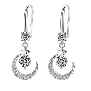 Elegant star and moon earrings, suitable for daily wear and special occasions, gifts and festival gatherings