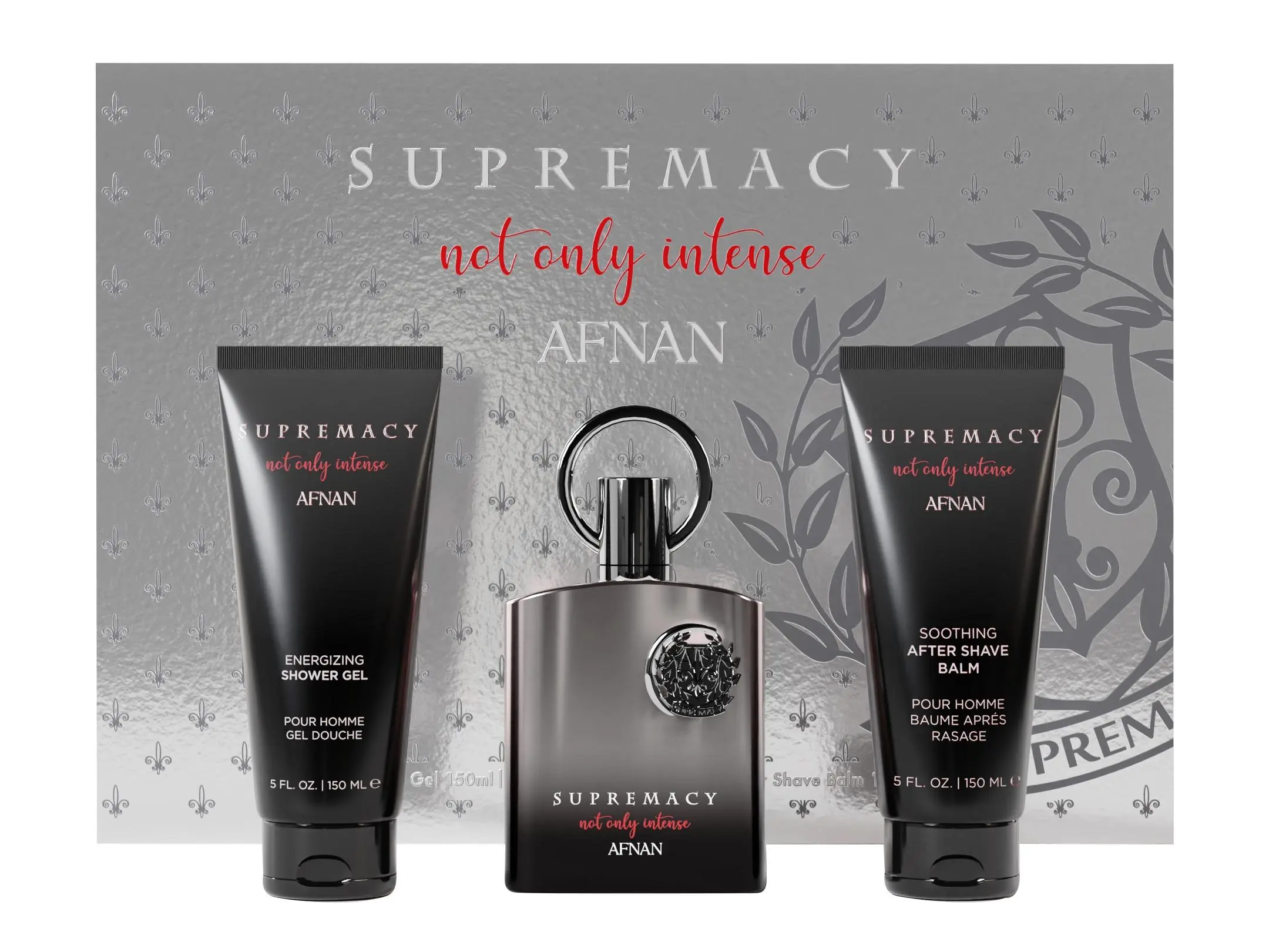Afnan Supremacy Not Only Intense Gift Set for Men – EDP 100ml + Shower Gel 150ml + Deo Stick 75ml Afnan Supremacy Not Only Intense Gift Set for Men – EDP 100ml + Shower Gel 150ml + Deo Stick 75ml