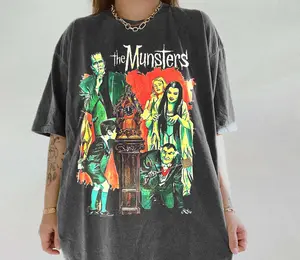 Comfort Colors The Munsters Monster Mash Frankenstein Horror Movie Halloween T-Shirt