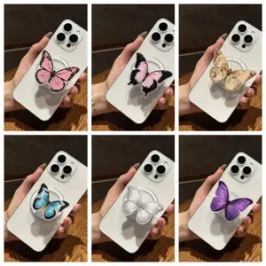 Butterfly MagSafe Phone Grip – Aesthetic Butterfly Magnetic Pop Socket Kickstand – Cute Gift for Her