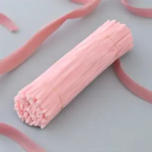 100pcs Tube Cleaning Brush Set, Flexible Plastic Macaron Twisted Rods, Multiple Encrypted Colors, Handmade DIY Projects