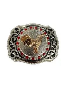 Rooster Western Style Cowboy Belt Buckle Hebilla Vaquera Gallo