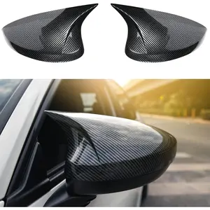 2pcs Compatible with Honda Civic 2025 2024 2023 2022 Accessories Aggressive Look Sport Door Side Mirror Cover Exterior Rearview Mirror Guard Cover Trims -Carbon Fiber Style