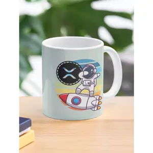 Crypto astronaut - XRP to the moon Coffee Mug Ceramic Funny Gift