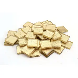 Gold 3/4 Inch Foil Mosaic Tile