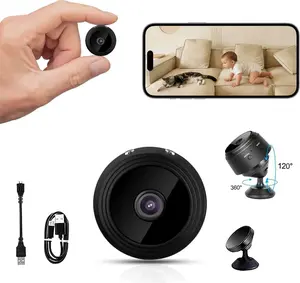 1080P A9 Hidden Camera WiFi, Mini Nanny Cam with Night Vision, Motion Detection, Small Wireless Home Security Surveillance Cam for Indoor, Pet, Baby, Nanny Monitoring【3PCS】
