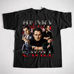 Unisex Retro Henry Cavill Shirt – Vintage Style Henry Cavill Tee for Fans! Classic graphic T-shirt perfect for men and women who love the iconic actor, timeless design, and comfy streetwear fashion.