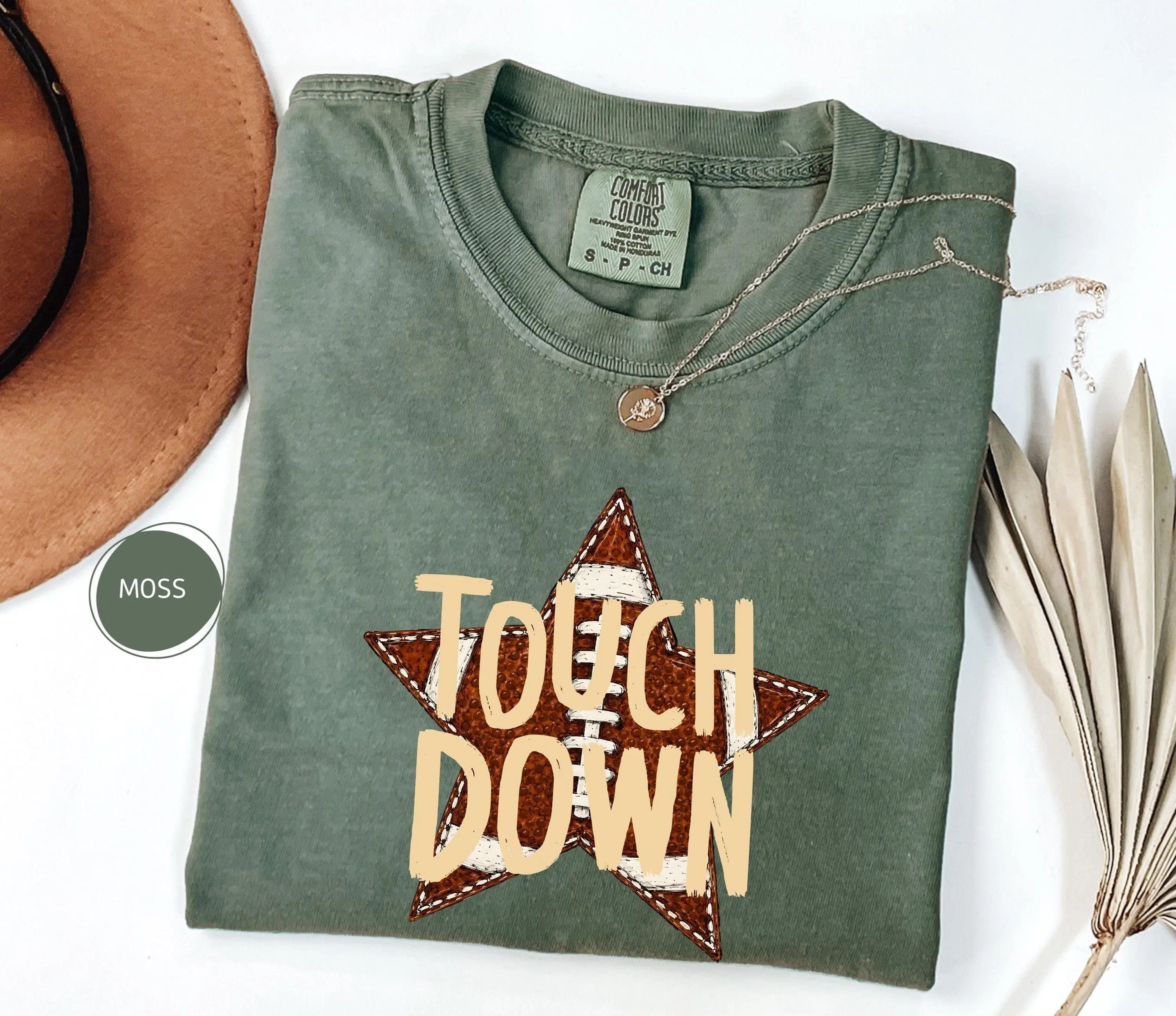 Comfort Colors Retro Football Season Shirt, Touchdown Tee, Game Day Tshirt