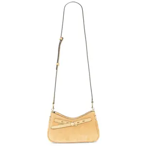 Tory Burch Zip Top Crossbody Bag in Butter
