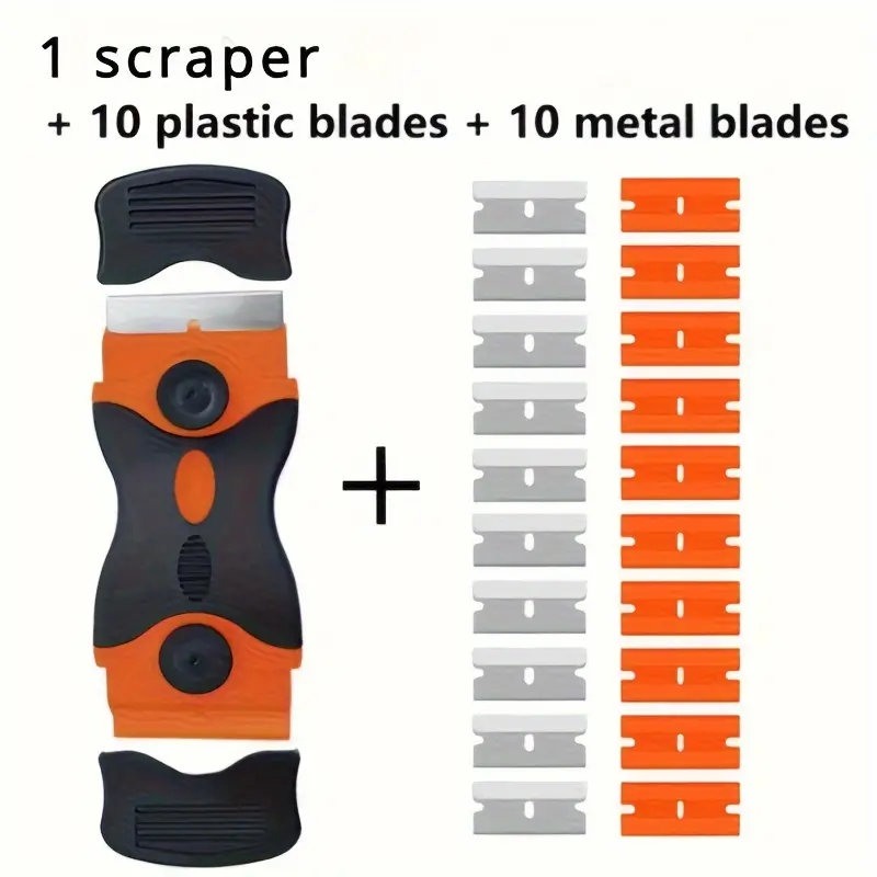 Plastic /Metal Razor Blade Scrapers For The Window Of The Car Vinyl Film Cleaning Adhesive Glass Of Ceramic Powder Remover Tool