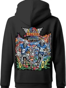 Detroit graphic Pullover Hoodie - Streetwear