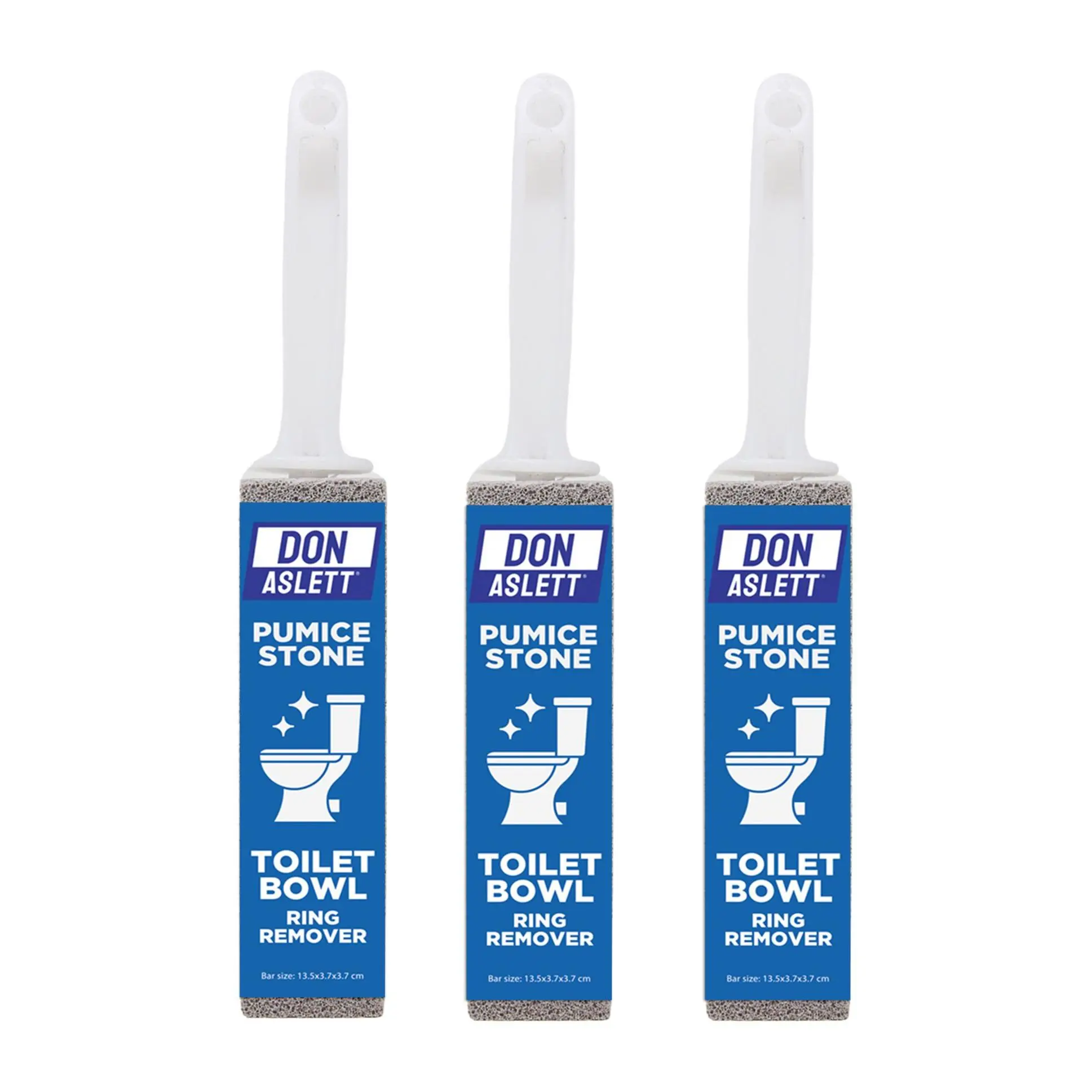 Don Aslett's Pumice Stone Toilet Treatment withHandle 3pk