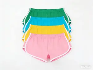 Plus Size - Plus Size - Plus Size Set of 4  Color-Blocked Shorts for Women Maternity Bridal Bottom Womenswear Casual