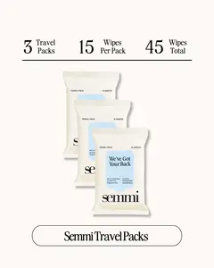 Flushable Wipes Travel Packs - Hypoallergenic, Biodegradable Flushable Wipes