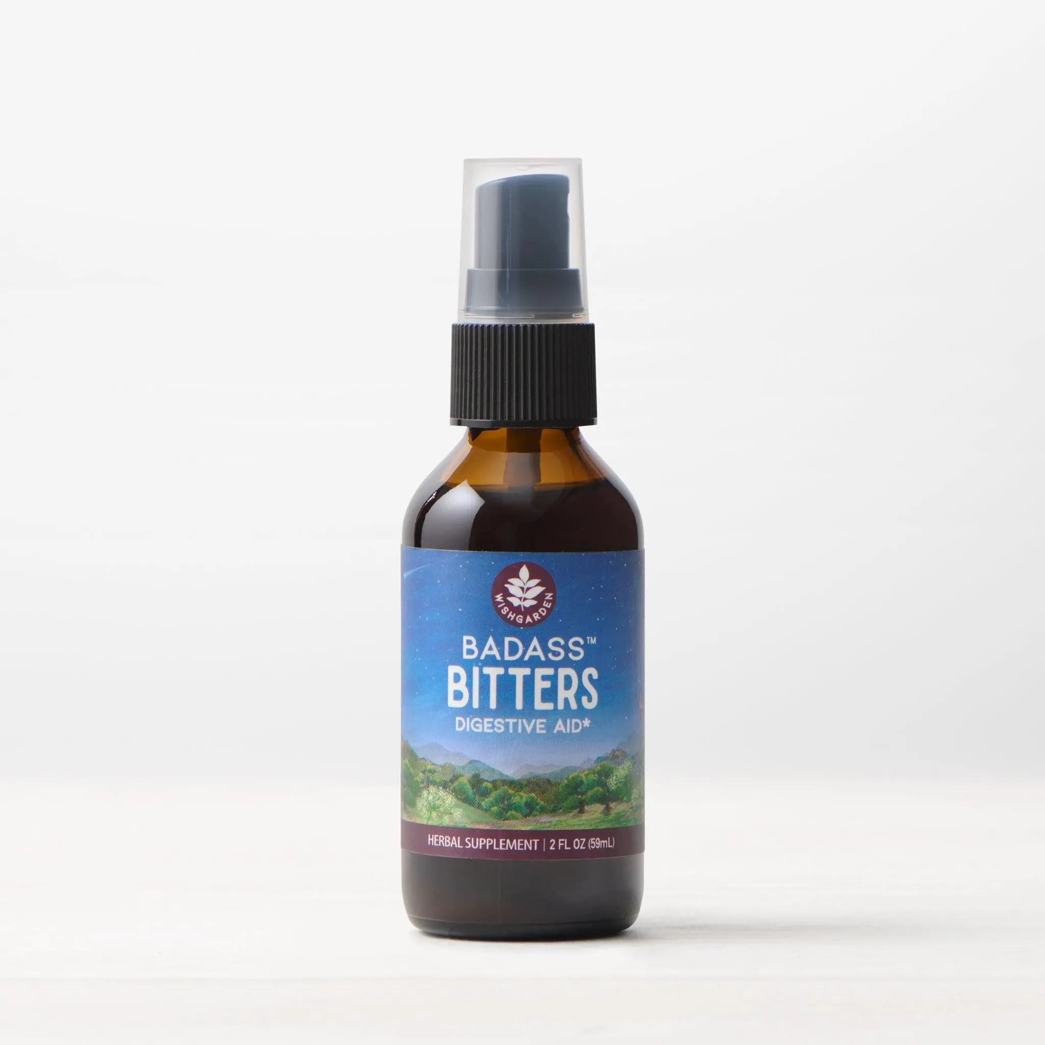 WishGarden Badass Bitters Digestive Aid - Herbal Supplement for Healthy Digestion & Nutrient Assimilation - Gluten-Free & Vegan - Supports Digestive Strength & Enzyme Release - Healthcare, Fitness