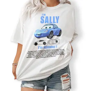 Vintage Cars Matching Shirt Lightning Mc queen and Sally Sweatshirts Rusteze cars T-shirt Piston Hoodie for Women Lady Top Womenswear