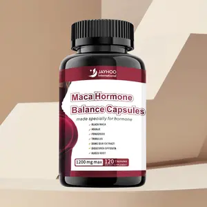 JAYHOO Black Maca Root Capsules (120 capsules) boost immunity, are GMP certified by Anhui Jia Hong Health, balance hormones, increase energy, and enhance vitality.