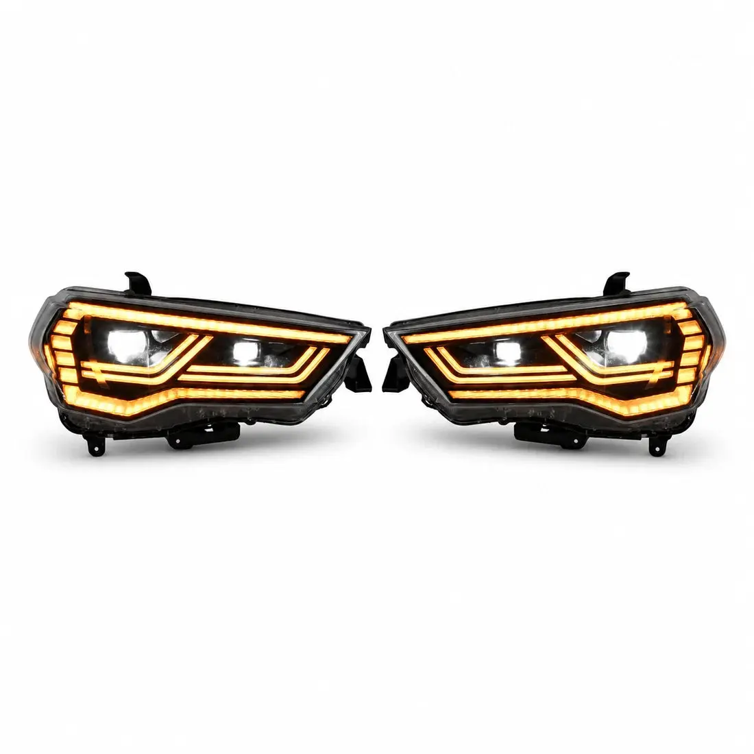 2014-2024 Toyota 4Runner LED Dual Projector Headlights Assembly | Switchback DRL