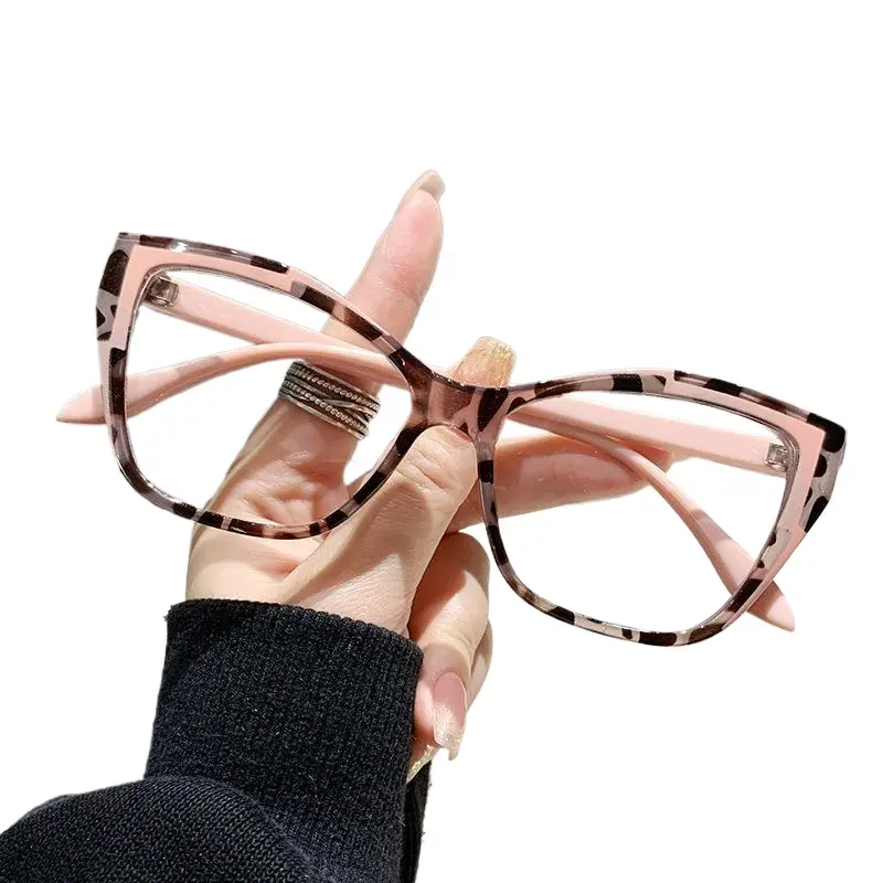 Women’s Cat-Eye Lightweight Durable Reading Eyeglasses - Anti-Blue Light, Double-Color Blush Pink Frames, Stylish Daily & Evening Fashion Eyewear, Single Item, Lightweight Durable Glasses