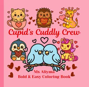 Cupid’s Cuddly Crew Bold And Easy Coloring Book