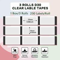 14x25mm transparent *3 rolls