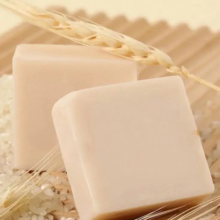 2 pack of BYOUDIVA Rice Glow Soap Brightening Smoothing Hydrating Skin Bar for Even Skin Tone & Soft Glow Natural Ingredients