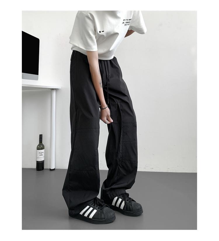 Summer Thin Pants Woven Outdoor Quick- drying Pants Men' s Loose Casual Pants Breathable Mesh Functional Overalls