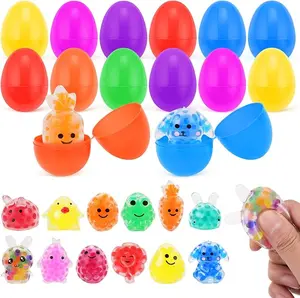 12 Pack Prefilled Easter Eggs with Squeeze Toys Inside, Easter Basket Stuffers Easter Egg Fillers, Gift Exchange and Party Favors