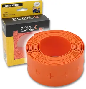 RackATiers PokeE  Perforated Orange Strip for Marking Wire for Roughin Before Drywall, ft, Protect Cable Runs, Avoid Screws and Nails from Drywall, Temporary Cable Hanger ()