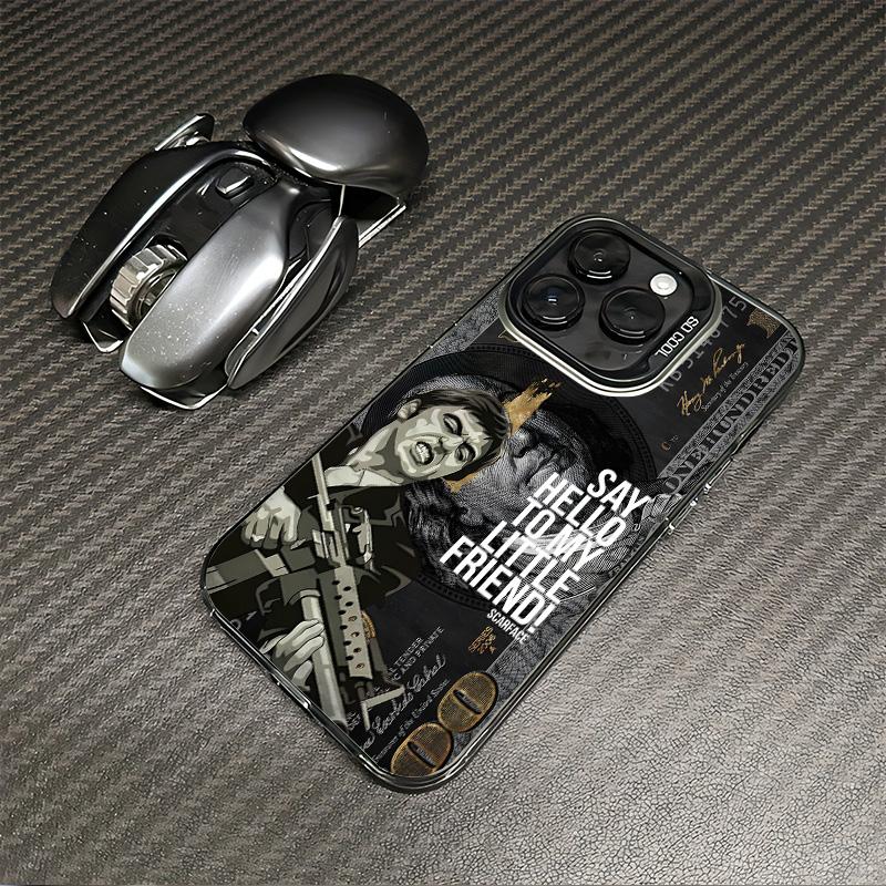 Viral Scarface Say Hello To My Little Friend For IPhone 17 Pro Max 16 15 14 13 12 11 Pro Max Plus Screen Protector Iphone 16 Pro Max Curious Shockproof Soft Silicone Transparent Acrylic Protective  Anxiety Phone Case Q52